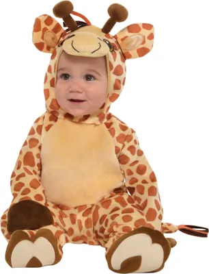 Giraffen Kostüm Junior für Kinder Babys Gr. 92 Tierkostüm Fasching Kinderfasching Karneval Mottoparty
