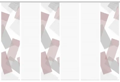 Produktbild von NAYAH Schiebegardine, halbtransparente Bambus-Optik, 260x60 cm, Graphikmotiv