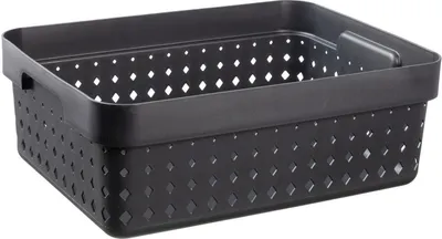 Produktbild von plast team Aufbewahrungskorb SEOUL BASKET M schwarz