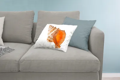 Produktbild von MuchoWow® Zierkissen Sofakissen Wohnzimmer Dekokissen 60x40 cm Muschel - Meer - Strand - Kopfkissen - Polster mit Foto