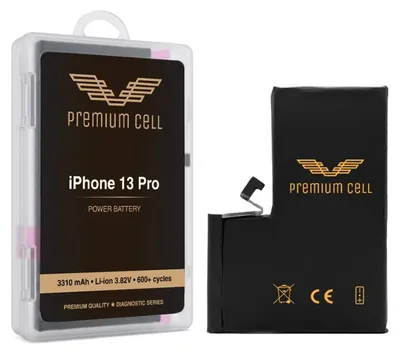 Produktbild von Premium Cell Akku für iPhone 13 Pro Diagnosefähig 3310mAh 600+ Zyklen