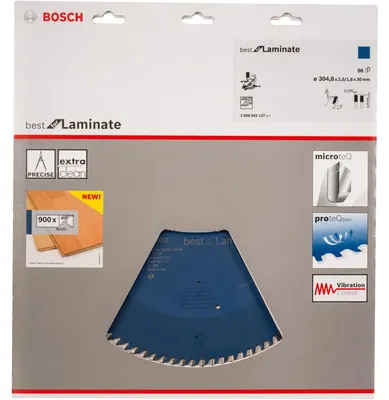 Image de Lame de scie circulaire Best for Laminate D.305mm perçage 30mm 96 dents HLTCG BOSCH