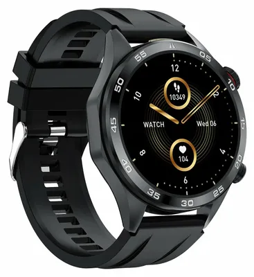 Produktbild von Outdoor Smartwatch Herren mit Telefonfunktion 2026 rund mit Taschenlampe und Feuerstarter Fitnessuhr für Android und iOS Geräte wasserdicht Schwarz