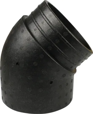 Produktbild von Schaumrohr Lüftungsrohr Bogen 45° EPP Isolierung Wohnraumlüftung Polypropylen Ø 200 mm 15 mm