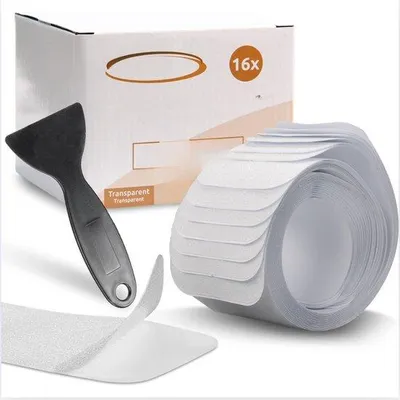 Immagine prodotto di Tappetini antiscivolo trasparenti da 60 cm per la protezione delle scale