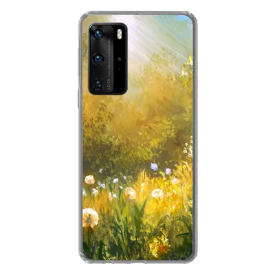 Produktbild von MuchoWow® Handyhülle Schutzhülle Hülle für Huawei P40 Pro Blumen - Sommer - Aquarell Silikon Softcase Handy Hülle - Schutz