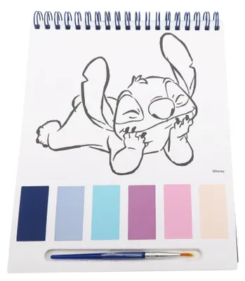 Produktbild von Disney Lilo & Stitch Malblock mit Wasserfarben und Pinsel