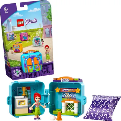Produktbild von LEGO 41669 Friends Mias Fußball-Würfel, Kinderspielzeug, Spielzeug ab 6 Jahre mit Mini Puppe, Geschenk für Mädchen und Jungen