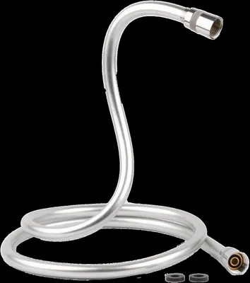 Produktbild von Durchschlauch Glatt Silber Flexibel 1,5 m chrom 1/2 Brauseschlauch Schlauch