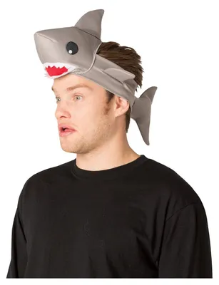Produktbild von Lustiges Haifisch Stirnband Einheitsgröße für Erwachsene Fasching JGA Party-Gag