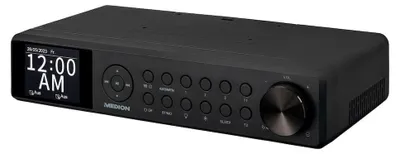 Obrázok produktu pre MEDION P66750 Kuchynské rádio pod stôl (kuchynské rádio DAB+, PLL FM rádio, stmievateľný farebný TFT displej, časovač varenia, Bluetooth, LED pásik, vrátane montážneho materiálu) čierna