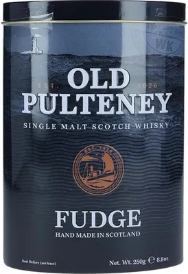 Produktbild von Gardiner´s of Scotland Whisky Fudge Old Pulteney – 250 g – Handgemachte, weiche Whisky-Karamell-Bonbons
