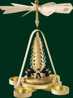 Obrázek produktu pro Stolní pyramida s figurkami na čajové svíčky Výška = 28 cm NOVINKA