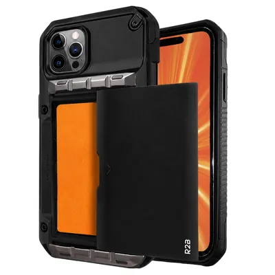 Productafbeelding van R2B Hoesje voor iPhone 16 Pro met Pasjeshouder - 4 Pasjes + Screenprotector