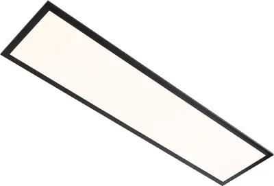 Immagine prodotto di Briloner Lampada da soffitto a LED Piatto ultrapiatto CCT Pannello con telecomando, CCT, 24W, nero, metallo-plastica