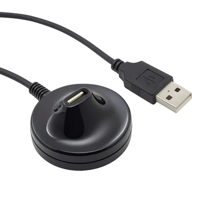 Produktbild von E20C USB 2.0 Verlängerungskabel 1,5 m – A Stecker auf A Buchse mit Ferritkern & Standfuß für TV PC