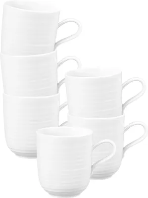 Produktbild von Seltmann Weiden Terra Kaffeebecher 400 ml weiß 6er Set
