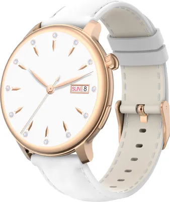 Produktbild von INF Smartwatch mit Überwachung von Herzfrequenz, Blutdruck und Blutsauerstoff Weiß