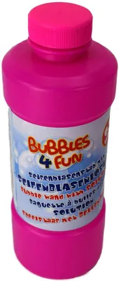 Produktbild von Bubbles 4 Fun Seifenblasenlösung Flüssigkeit Kinder Spaß für Draußen Outdoor, Farbe:pink