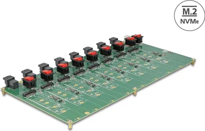 Produktbild von DeLOCK 61073, SFF-8643, M.2, Weiblich, PCIe 4.0, Grün, China