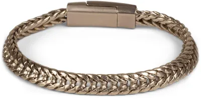 Produktbild von styleBREAKER Uni Armband Zopfkette 18 cm, Gold