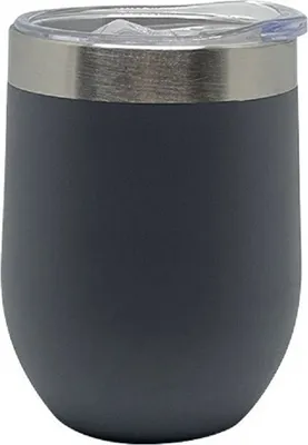 Immagine prodotto di Tazza da viaggio in acciaio inox di alta qualità da 330 ml: per gustare le bevande in viaggio con stile e durata Grey