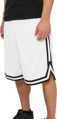 Obrázok produktu pre Urban Classics TB243 | Pruhované sieťované šortky S až 3XL - Farba: whtblkwht - Veľkosť: L