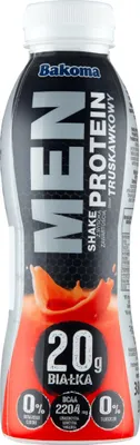 Immagine prodotto di Yogurt da bere alla fragola Bakoma Men Shake 380 g