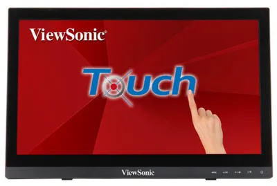 Produktbild von ViewSonic TD1630-3, 39,6 cm (15.6"), 1366 x 768 Pixel, HD, LCD, 12 ms, Schwarz