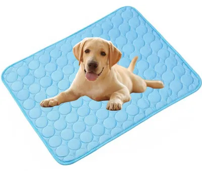 Kühlmatte für Hunde, selbstkühlend, Blau, Klein