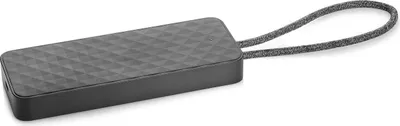 Produktbild von HP USB-C Mini-Dockingstation, Kabelgebunden, USB 3.2 Gen 1 (3.1 Gen 1) Type-C, 10,100,1000 Mbit/s, Schwarz, China, HP