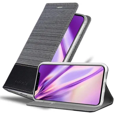Immagine prodotto di Custodia Cadorabo per Apple iPhone X / XS custodia protettiva in grigio custodia per cellulare custodia a libro cover