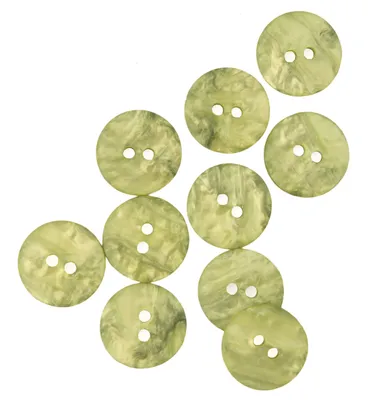 Produktbild von Trendiger Knopf, strukturlook, wasabi, 15mm (1 Stück)