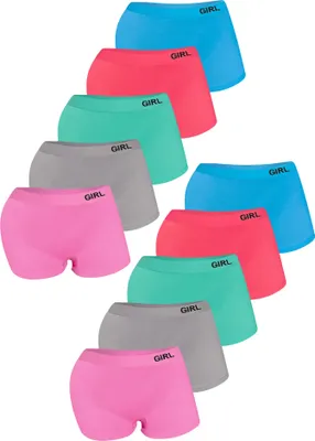 Produktbild von 10er Set Mädchen Pantys Boxershorts - Basics 158-170