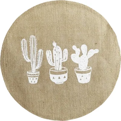 Image de Set de table rond Jute Cactus