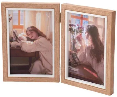 Immagine prodotto di Lista foto con supporto in legno - 10 x 15 cm - Legno