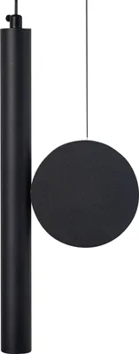 Produktbild von BELIANI Hängeleuchte LED Schwarz Aluminium Länglich Zylinderform Geometrisch Langes Kabel Modern Beleuchtung Esszimmer Schlafzimmer Wohnzimmer