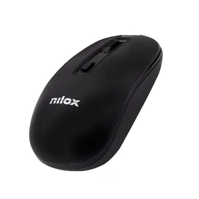 Obrázok produktu pre Nilox MOUSE WIRELESS BLACK 1000 DPI, Optický, Wi-Fi, 1600 DPI, Čierna