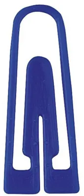 Produktbild von Alco Briefklammer Plastik 26mm blau 100 Stück