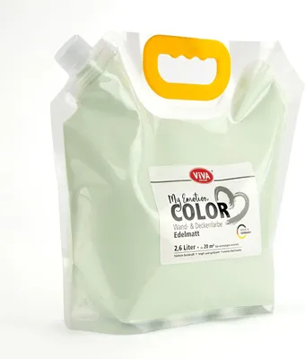 Produktbild von Viva Decor My Emotion Color Frühlingserwachen (Hellgrün) 2,6 l, edelmatte Wandfarbe für Innen, hochdeckend und tropfarm, für Wände und Decken