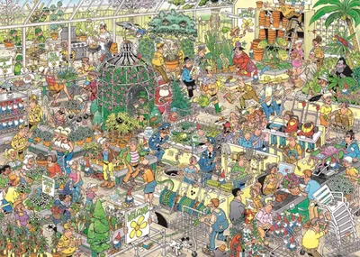 Immagine prodotto di Jan van Haasteren Gartencenter, Puzzle da 1000 pezzi