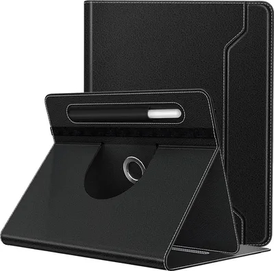 Image de TiMOVO Étui universel pour tablette 9-11 pouces Noir Étui pour stylet Support à 360 degrés