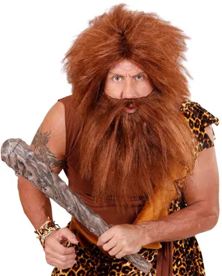 Produktbild von Neandertaler & Pirat Charakter Perücke mit Bart