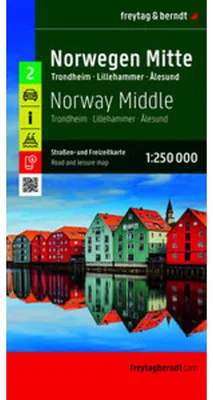 Produktbild von Norwegen Mitte, Straßen- und Freizeitkarte 1:250.000, freytag & berndt