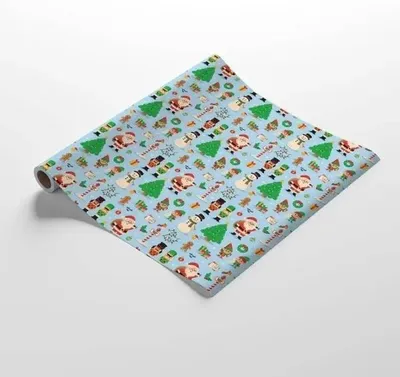 Image de Papier d'emballage pour cadeaux "Festive Friends" - Puckator