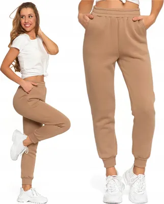 Produktbild von MORAJ Isolierte Jogginghose für Damen, hohe Taille, glatte Taschen, XXL
