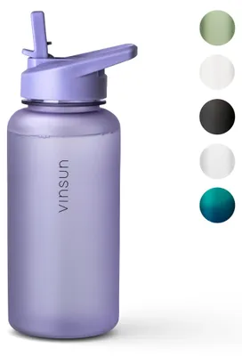 Produktbild von Trinkflasche 1L Sport Flasche Wasserflasche BPA frei lila Fitness Vinsun