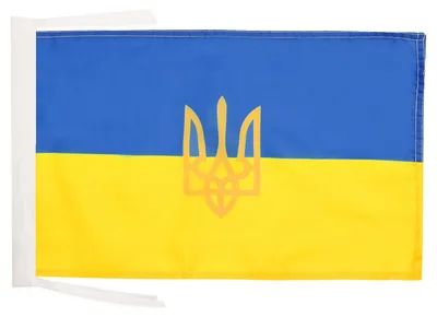 Produktbild von Flagge Ukraine 45x30 cm mit Kordel - Ukrainische Fahne, Banner, Fahne