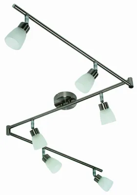 Obrázek produktu pro Lustr DROPS, saténově bílý, 6xG9x40W, kov, rozměry: 18x165x10 cm, IP20, Candellux