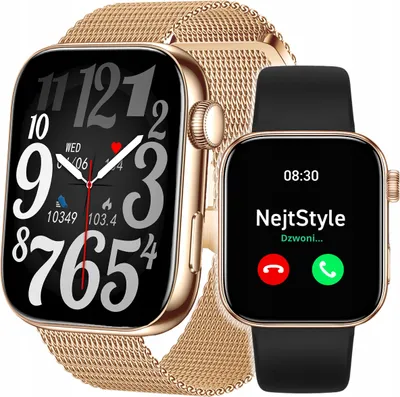Zdjęcie produktu dla Smartwatch Damski Zegarek Menu Pl Rozmowy Sport Watch Powiadomienia Paski